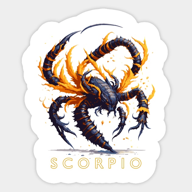 Zodiac sign Scorpio T-shirt Sticker by Emotiondesign